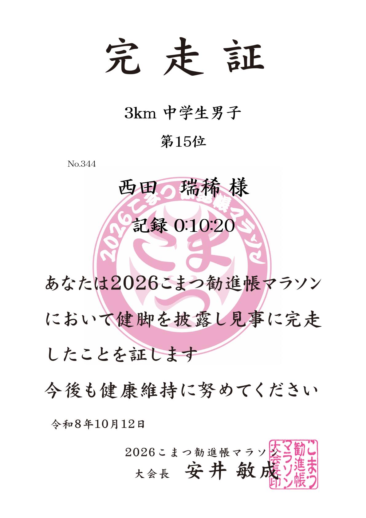 記録証