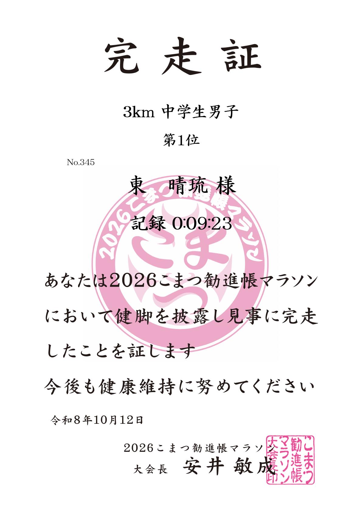 記録証