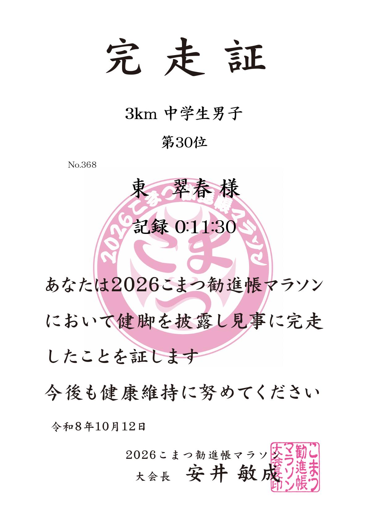 記録証